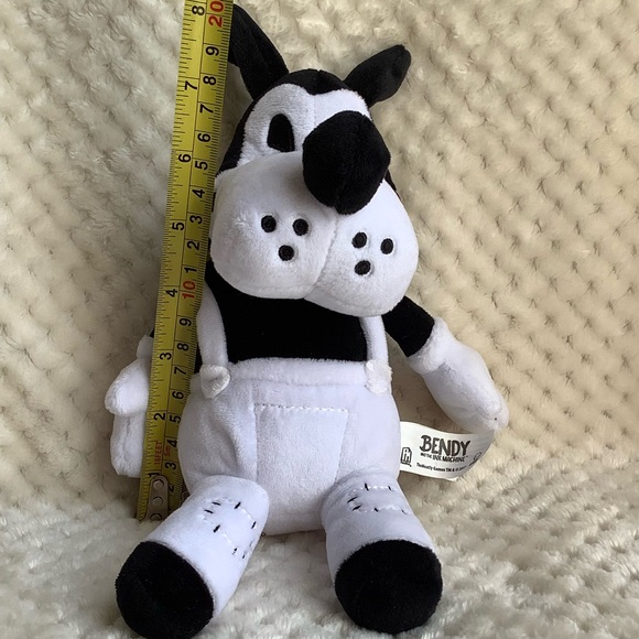 Bendy and the Ink Machine Plush Boris the Wolf Black White Stuffed Animal Toy - Picture 10 of 10